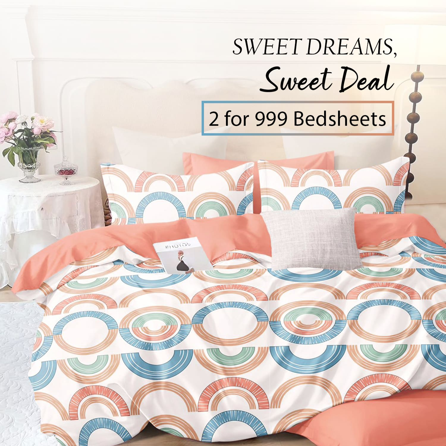 Buy Bedsheets Online in India - IKIRU  Upto 40% OFF - Shop furniture, home  decor ,lights & more