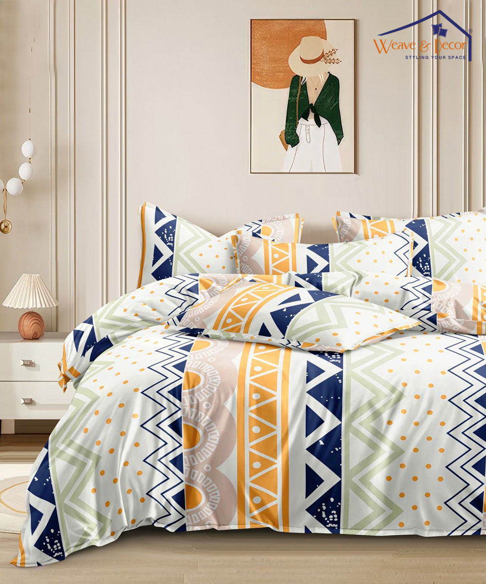 ZigZag Serenity King Size Bedsheet With 2 Pillow Cover