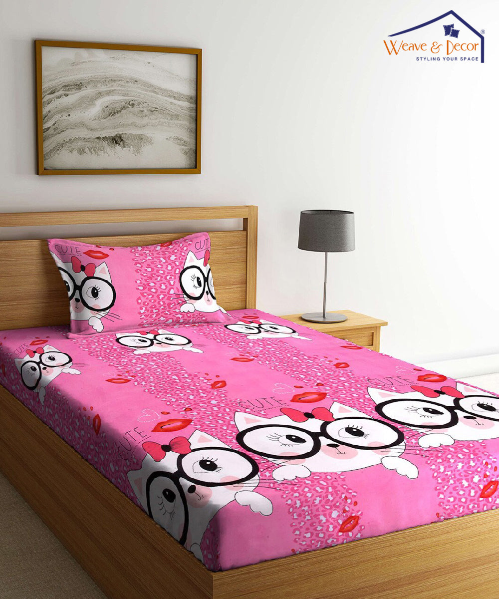 Single bedsheet 2024 with pillow cover