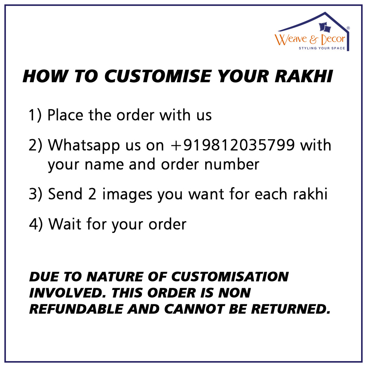 Superman Customised Rakhi Set of 2