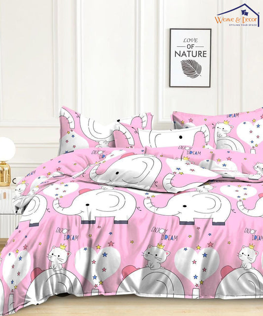 Pink Parade Dreams    Kids 350GSM Double Bed Comforter