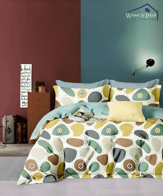Nature's Canvas Flat Double Bedsheet With 2 Pillow Covers