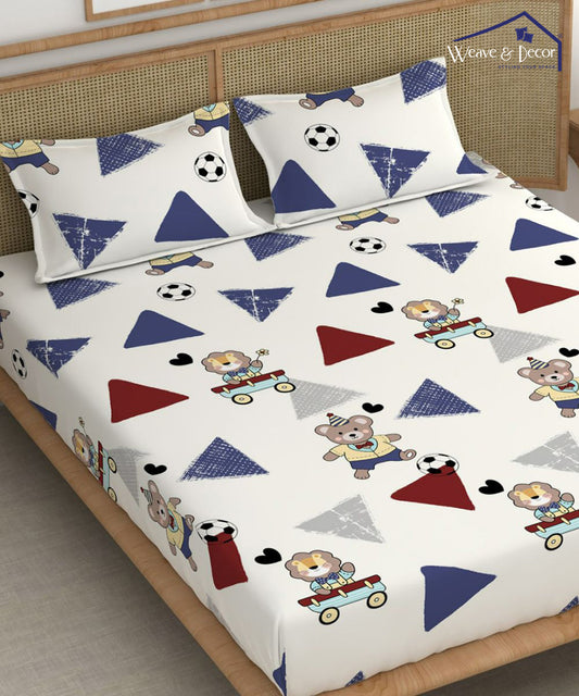 Teddy Football 350GSM Single Bed Comforter