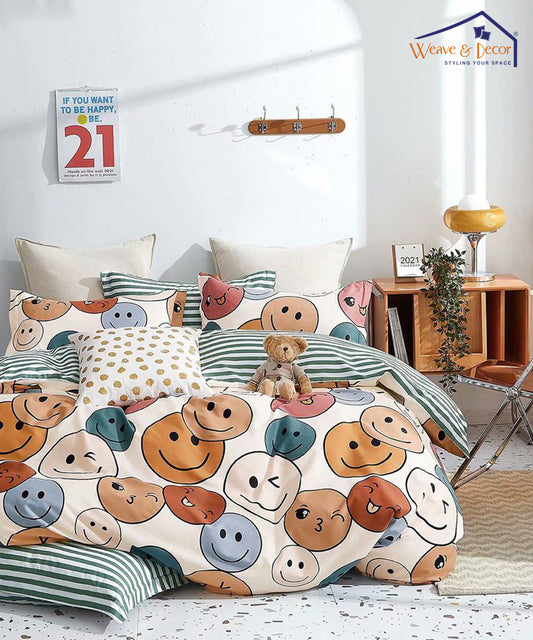 Cute Smiley 350GSM All Weather Comforter