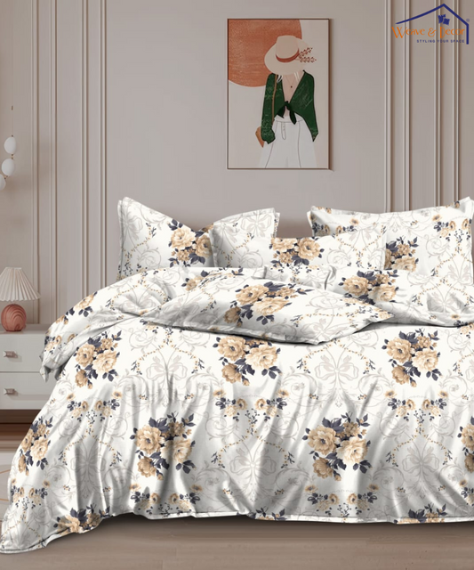 Graceful Bloom 350GSM Double Bed Comforter