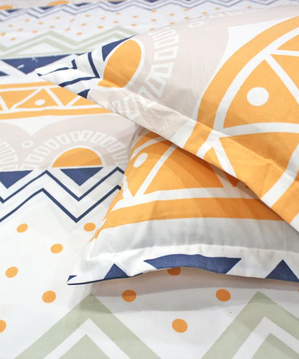 ZigZag Serenity Fitted Bedsheet With Pillow Cover