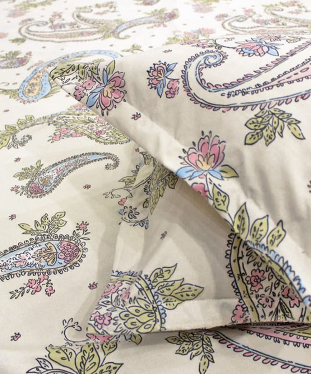 Ethereal Flora Fitted Bedsheet With Pillow Cover