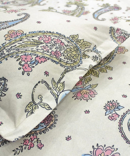 Ethereal Flora Fitted Bedsheet With Pillow Cover