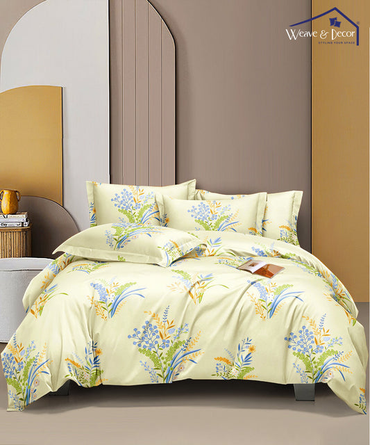 Bunch of Flower Flat Double Bedsheet With 2 Pillow Covers