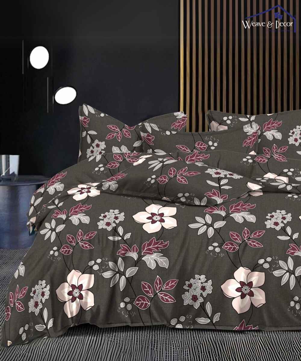 Brown floral Pillow Cover Set