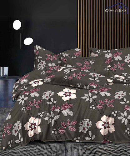 Brown floral Pillow Cover Set