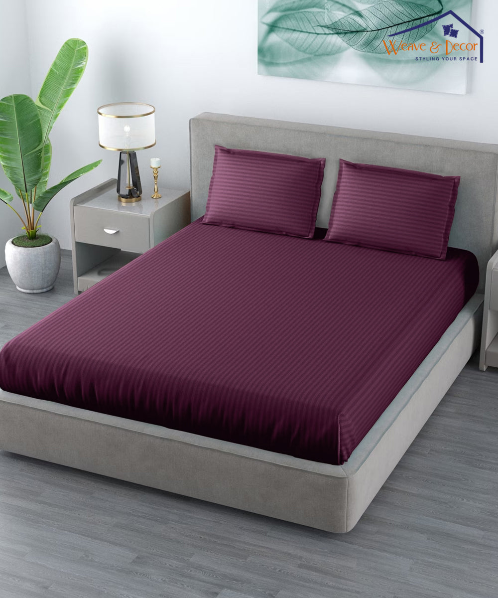 Wine Comforter Set with Bedsheet & Pillow Covers