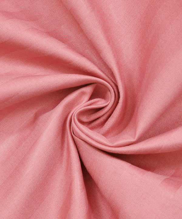 Coral Satin Stripe Flat Bedsheet with Pillow Cover
