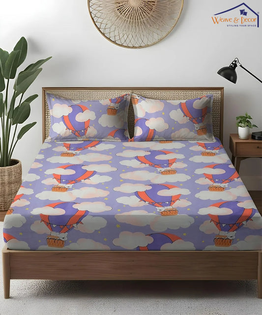 Fly High Kids Flat Bedsheet With Pillow Covers