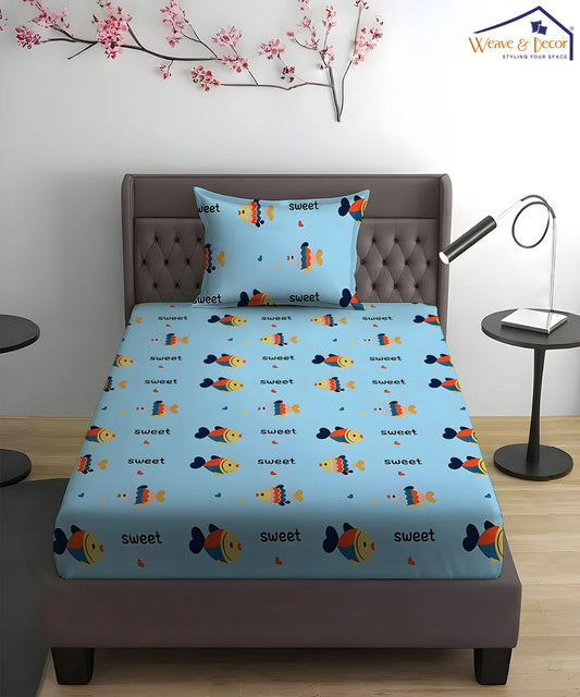 Finding Nimo Kids Flat Bedsheet With Pillow Covers