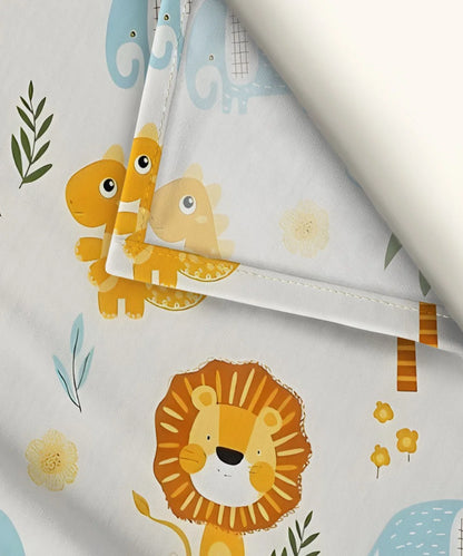 Wild Adventures Kids Flat Bedsheet With Pillow Covers