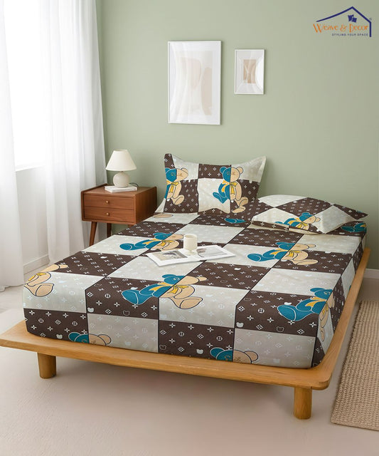 Coco Cub Kids Flat Bedsheet With Pillow Covers