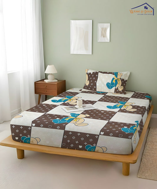 Coco Cub Kids Flat Bedsheet With Pillow Covers