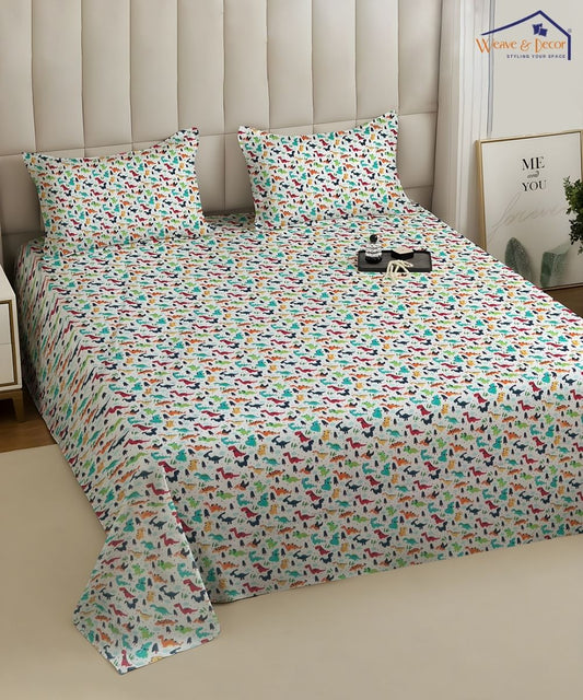 The Good Dinosaur Kids Bedsheet With Pillow Covers