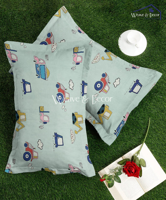 Wheels on the Go Pillow Cover Set of 2