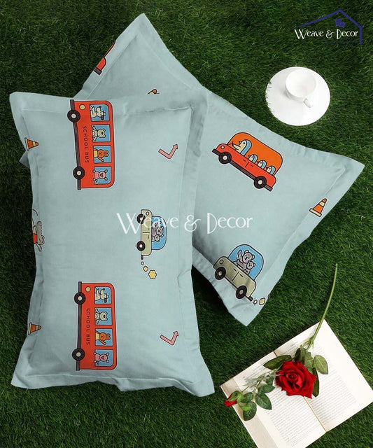 Happy Wheels Kids Pillow Cover Set of 2