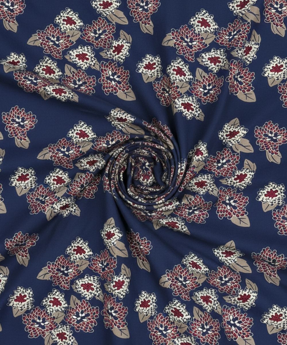 Midnight Bloom Floral  – 130 GSM Cotton Single Bedsheet With Pillow Cover |90x60 inches