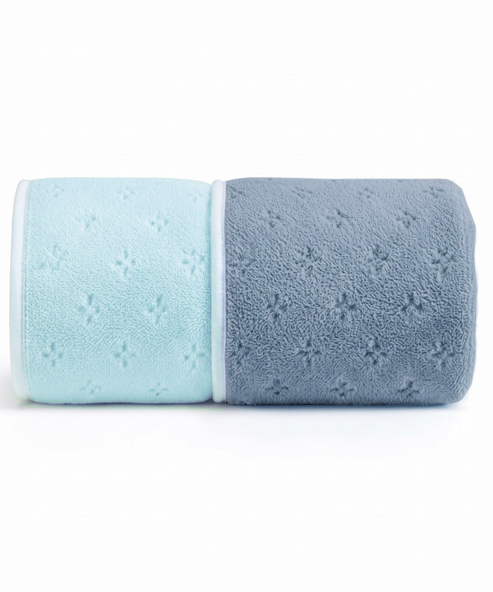 Reversible Microfiber Bath Towel (70x140 cm) | Super Soft & Ultra Absorbent | Quick Dry, Lightweight & Durable | Premium Bath Towel with Hanging Loop