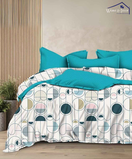 Modern Rounds  350GSM Single Bed Comforter