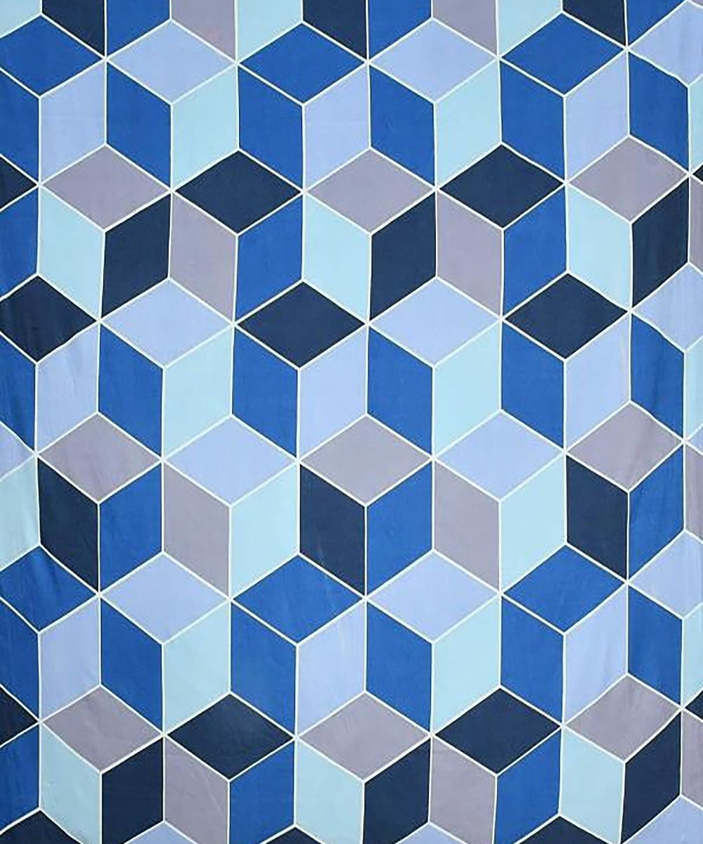 Modern Rhombus Fitted Bedsheet With Pillow Cover