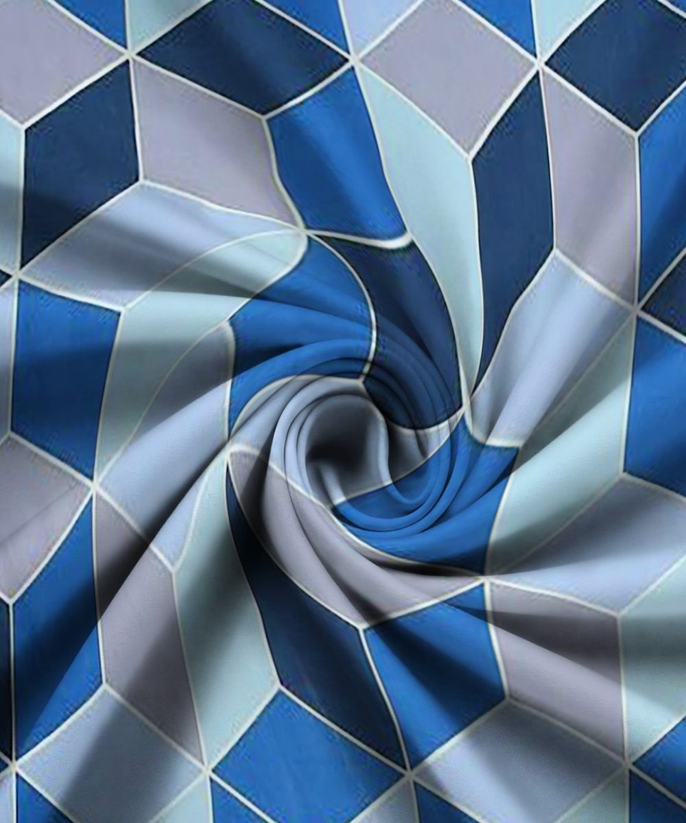 Modern Rhombus Fitted Bedsheet With Pillow Cover