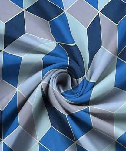 Modern Rhombus Fitted Bedsheet With Pillow Cover