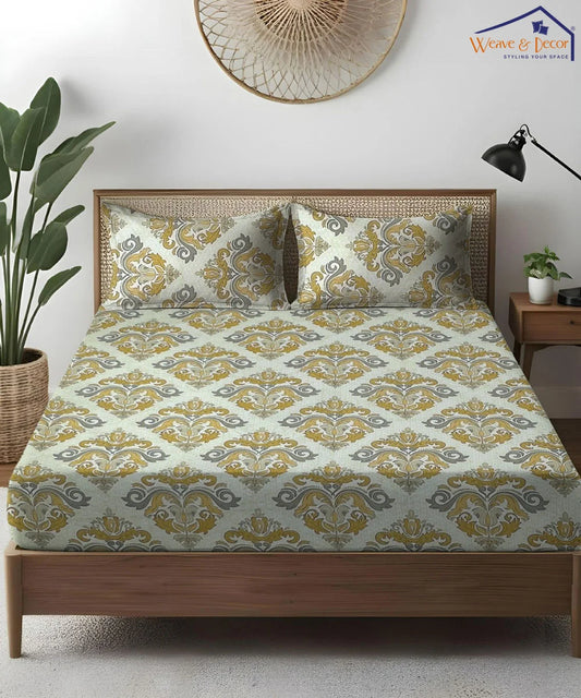 Regal Charm King Size Bedsheet With 2 Pillow Cover