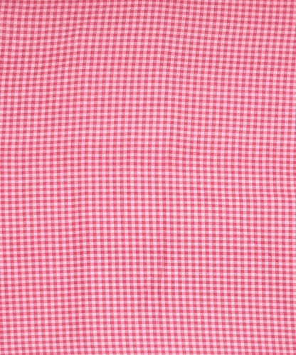 Pink Gingham King Size Bedsheet With 2 Pillow Cover