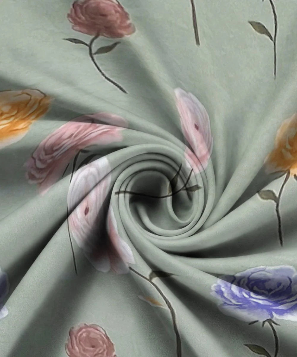 Pastel Garden Flat Bedsheet With Pillow Covers