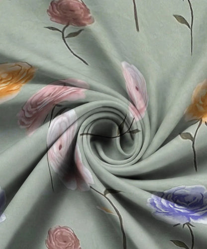 Pastel Garden Flat Bedsheet With Pillow Covers