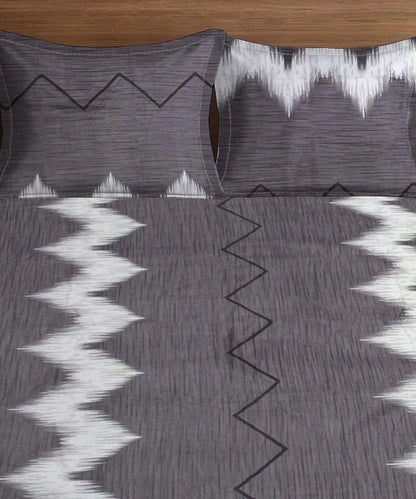 Midnight Wave Flat Bedsheet With Pillow Covers