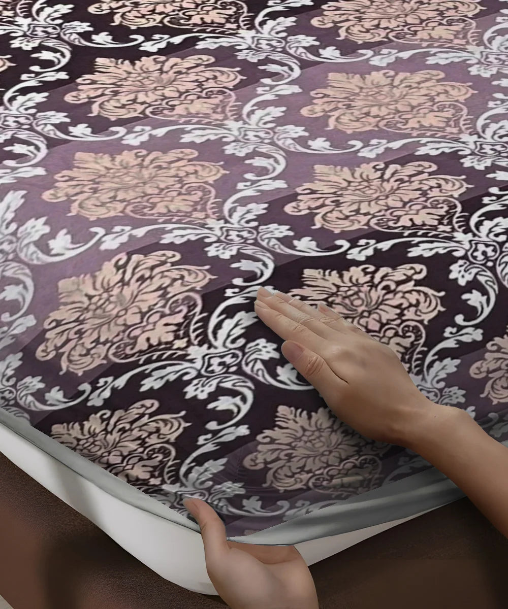 Royal Amethyst Flat Bedsheet With Pillow Covers