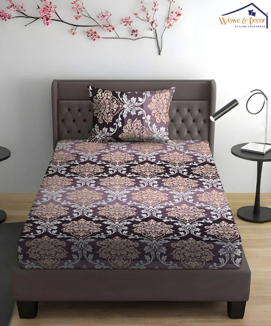 Royal Amethyst Flat Bedsheet With Pillow Covers