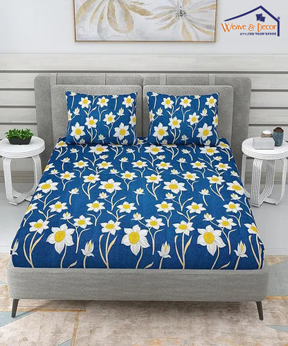 Blue Floral 350GSM All Weather Comforter