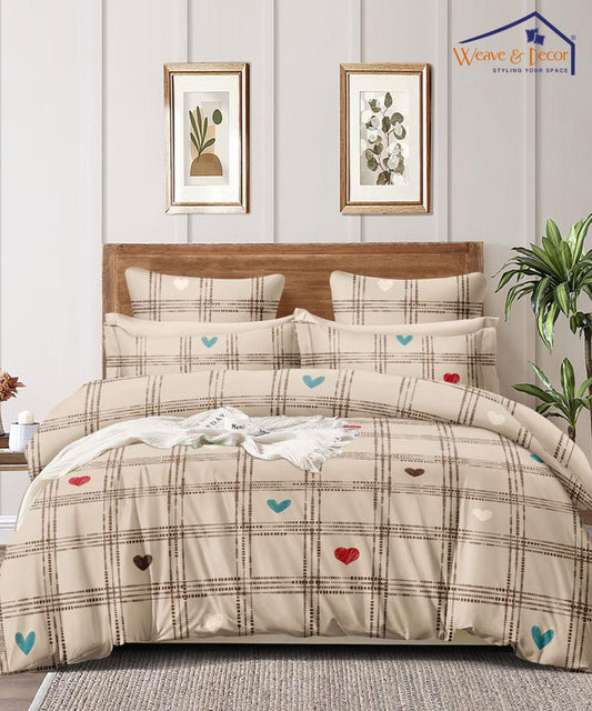 Heart & Checks 350GSM All Weather Comforter