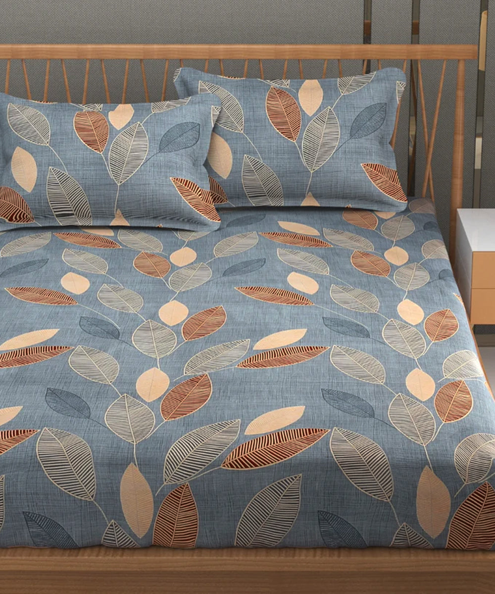 Breezy Fall Fitted Bedsheet With Pillow Cover