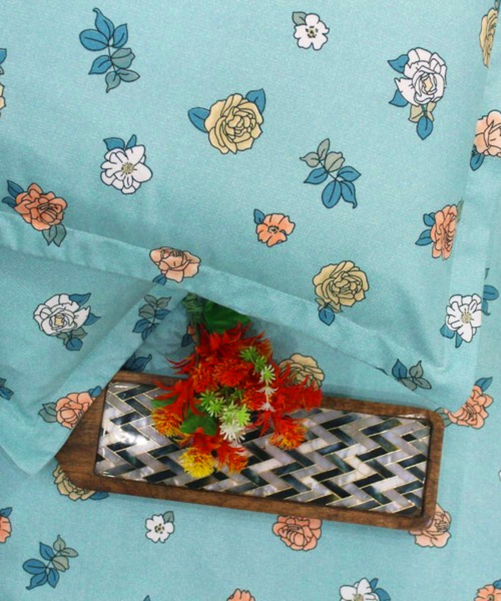 Dazzling Blossom Fitted Bedsheet With Pillow Cover