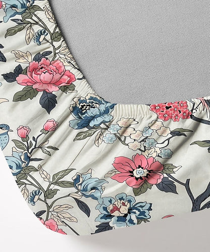Orchard Elegance Bedsheet With Pillow Covers