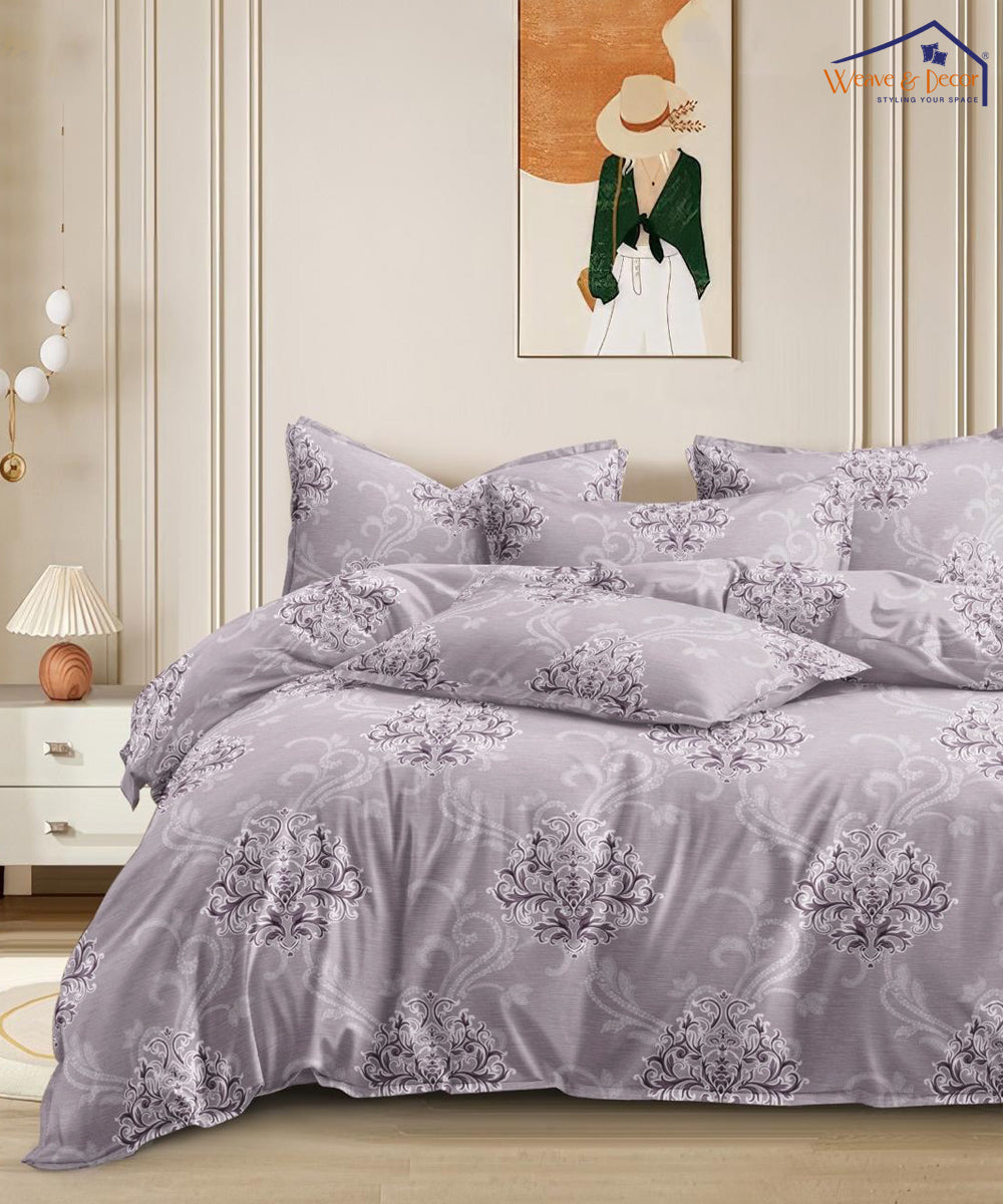 Baroque Blossom  Fitted Bedsheet With Pillow Cover