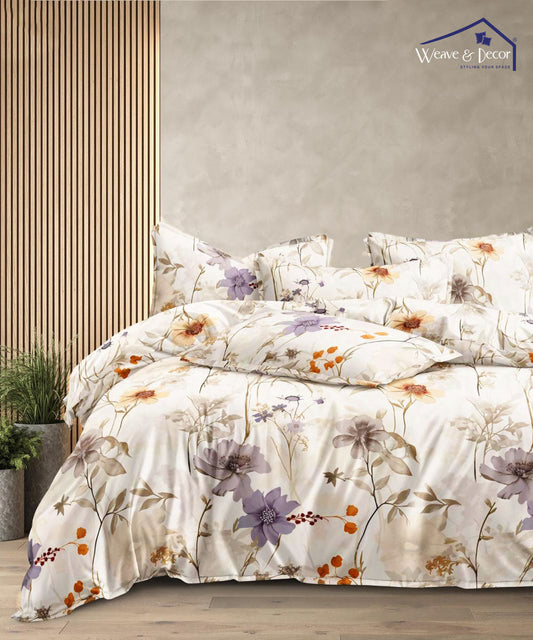 Ivory Floral Scatter    350GSM All Weather Comforter