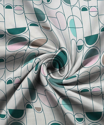 Modern Rounds Flat Bedsheet With Pillow Covers