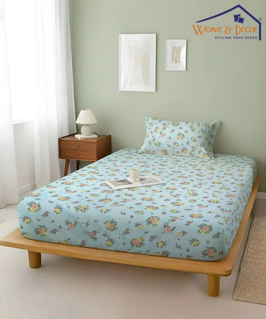 Daisy Sky Bedsheet With Pillow Covers