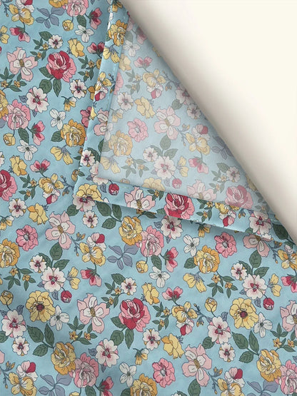 Serene Spring Flat Bedsheet With Pillow Covers