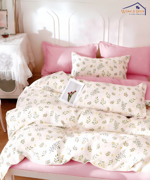 Lily Bloom   Single Bedsheet With 1 Pillow Cover
