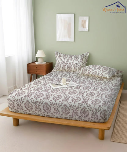 Dreamy Haze King Size Bedsheet With 2 Pillow Cover